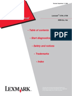 Lexmark C734 C736 Service PDF