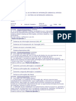 Sistema de Informação Gerencial - AV1 - 2011