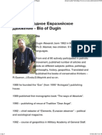 Bio of Dugin