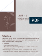 Unit - 1: Retailing, Retail Format and Growth & Challenges