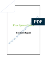 Free Space Optics Seminar Report PDF