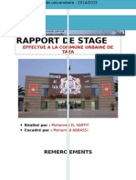 Rapport de Stage Sur La Commune de TAZA