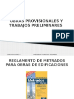 Obras Provisionales y Trabajos Preliminares