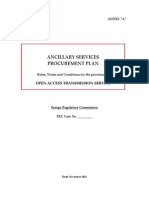 Ancillary Service Procurement Plan 2011