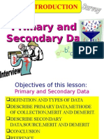 Primary Data and Secondary Data