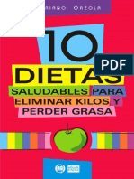 10 Dietas Saludables para Eliminar Kilos y Perder Grasa - Mariano Orzola