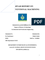 Seminar On Non Conventional Machining