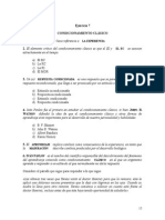 Ejercicio 7 Condicionamiento Clásico