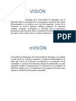 Misión, Visión y Perfil de Egreso