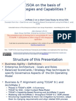 TOGAF 9 and Archimate 2.0 For Aligning SOA With Business Strategies and Capabilities