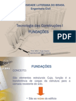 Tecnologia Das Construções I - 4 - Fundações Diretas e Indiretas