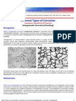 Different Forms of Corrosion - Intergranular Corrosion - Weld Decay