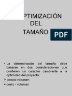 Optimización Del Tamaño