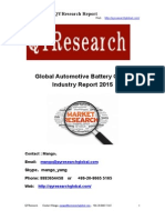 Global Automotive Battery Cable Industry Report 2015