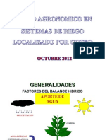 Diseño Agronomico Riego Localizado