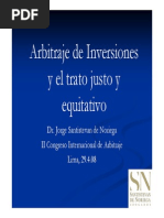 Arb Inversiones Trato Justo y Equitativo