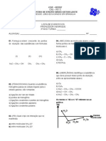 LISTA Forças Intermoleculares