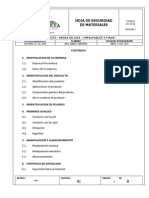 Hoja Seguridad Arena Silicea PDF