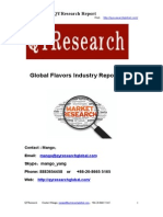 Global Flavors Industry Report 2015