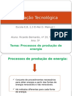 Trabalho de Educação Tecnológica Ricardo Bernardo