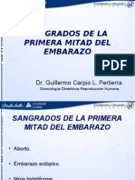 Sangrados de La Primera Mitad Del Embarazo