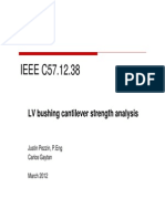 IEEE C57 12 38 IEEE C57.12.38: LV Bushing Cantilever Strength Analysis