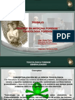 "Avance en Medicina Forense "Toxicologia Forense