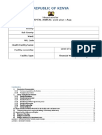 Hospital Annual Work Plan Format Final