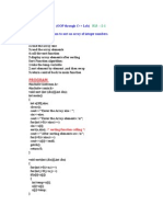 Week-6 Algorithm: (OOP Through C++ Lab) Write A C++ Program To Sort An Array of Integer Numbers