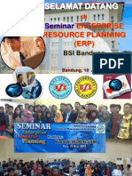 Pengalaman Kanaidi, SE., M.Si (Sebagai Pembicara) "Seminar Enterprise Resource Planning (ERP/SAP) " Di Univ. BSi Bandung, 10 Juni 2015