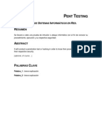 Pent Testing & Test de Intrusión DOCUMENTO PDF