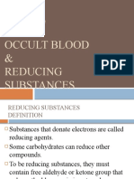 Occult Blood & Reducing Substances