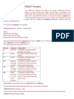 The DATEDIF Worksheet Function