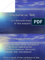 Discourse Vs - Text