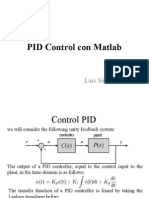 PID Control Con Matlab: Luis Sánchez