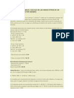 Casos Practicos para El Cálculo de Las Horas Extras de Un Trabajador Del Sector Agrario