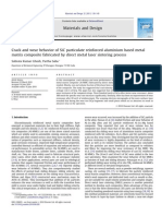 Crack and Wear Behavior of SiC Particulate Reinforced Aluminium Based Metal