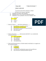 Final Exam (Practice) KEY