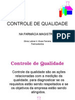 CVISA - Controle de Qualidade (Farmácia Magistral)