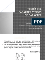 Teoría Del Carácter y Tipos de Caracter