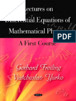 Lectures On Differential Equations PDF