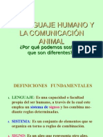 1 El Lenguaje Humano y La Comunicación Animal