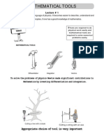 Mathematical Tools LEC NOTES PDF