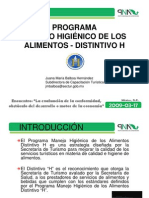 Programa Manejo HigiÉnico de Los Alimentos 