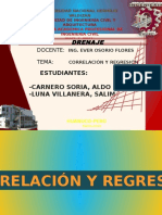 Correlación y Regresión Lineal Civil UNHEVAL