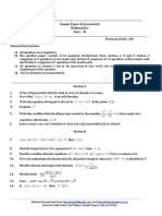 Sample Paper-02 (Unsolved) Mathematics Class - XI: FX F X X y I X y A B X