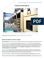 An Overview of Short Circuit Current (Part 3) : Sample Calculation For Small LT System