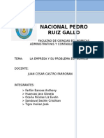 La Empresa y Su Problema Economico