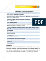 DCA-703 Tópicos Selectos de Química en Alimentos