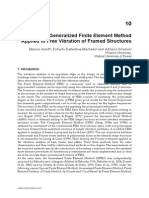 The Generalized Finite Element Method Applied To Free Vibration of Framed Structures